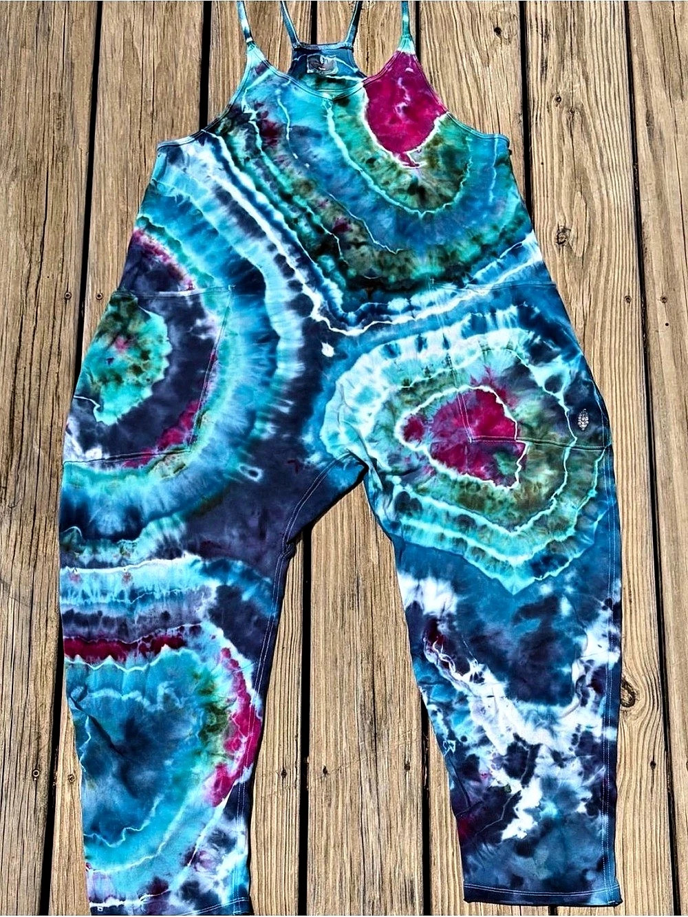 Ice Dyed Free People Hot Shot Onesie Romper